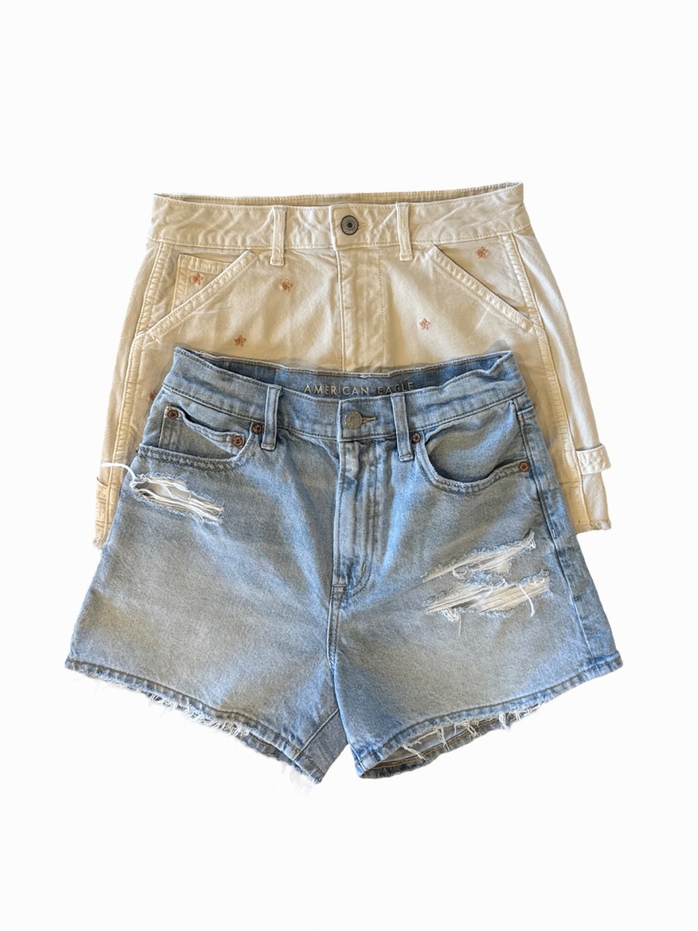 American Eagle Outfitters Set 2 90s Highest Rise Boyfriend Shorts  Size 2